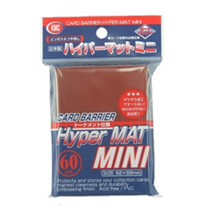 Sleeves - KMC Hyper MAT Mini Red (60pcs)