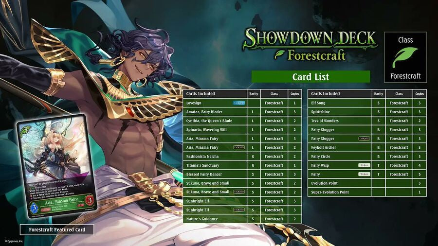 [PREORDER] SVE-SDD01 Forestcraft Showdown Deck