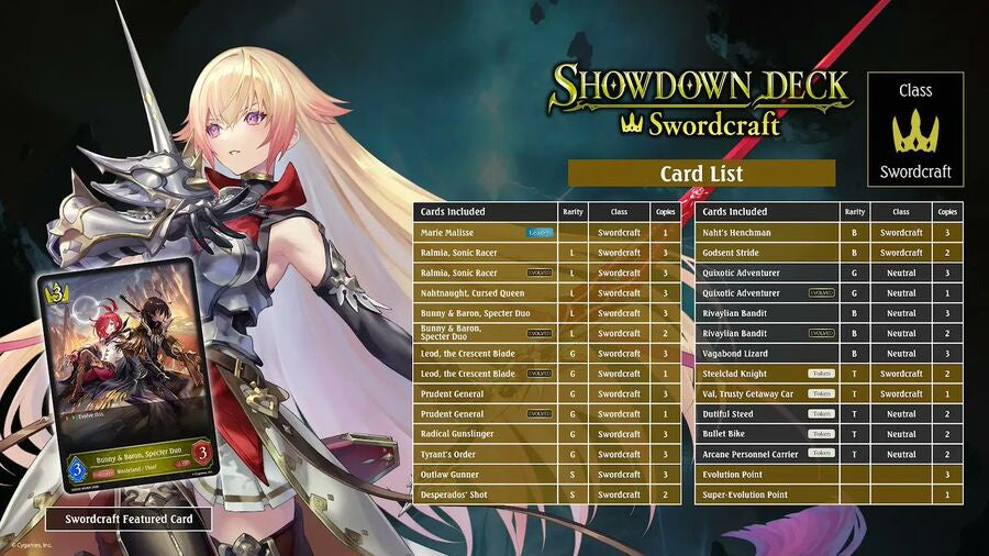[PREORDER] SVE-SDD02 Swordcraft Showdown Deck