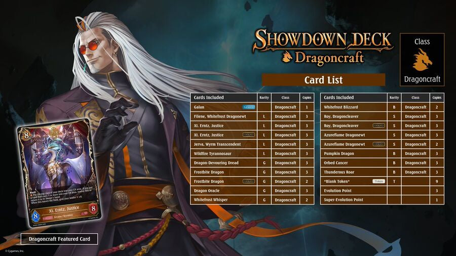 [PREORDER] SVE-SDD04 Dragoncraft Showdown Deck