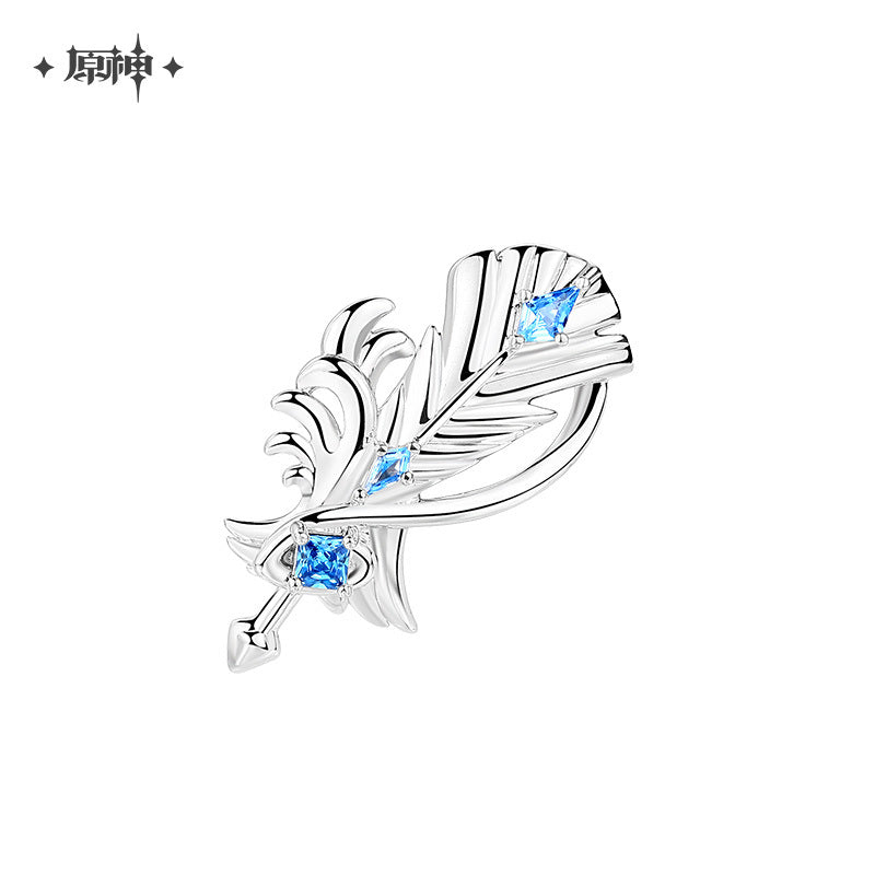 Genshin Impact Wanderer's Troupe Jewellery - Bard's Arrow Feather Brooch