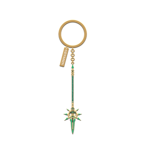 Epitome Invocation Weapon Metal Keychain - Primordial Jade Winged-Spear