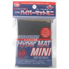 Sleeves - KMC Hyper MAT Mini Black (60pcs)